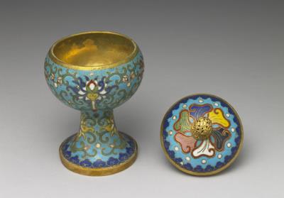 图片[2]-Copper box in cloisonne enamels, Qing dynasty (1644-1911)-China Archive